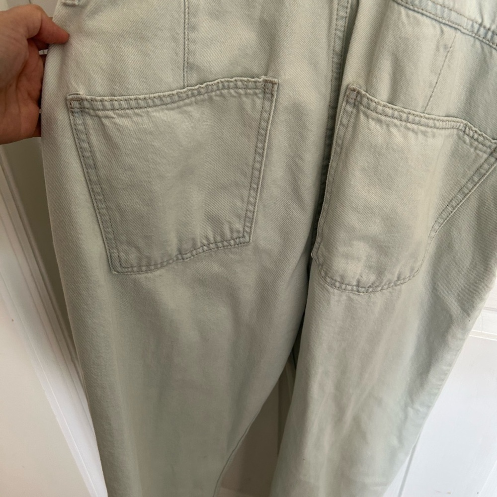 Free People We The Free Cotton Denim Overalls in Beach Bloom - Small - Picture 9 of 16